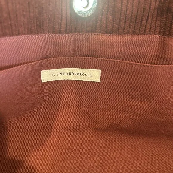 Maroon Statement Corduroy Tote - NWT - Picture 5 of 6